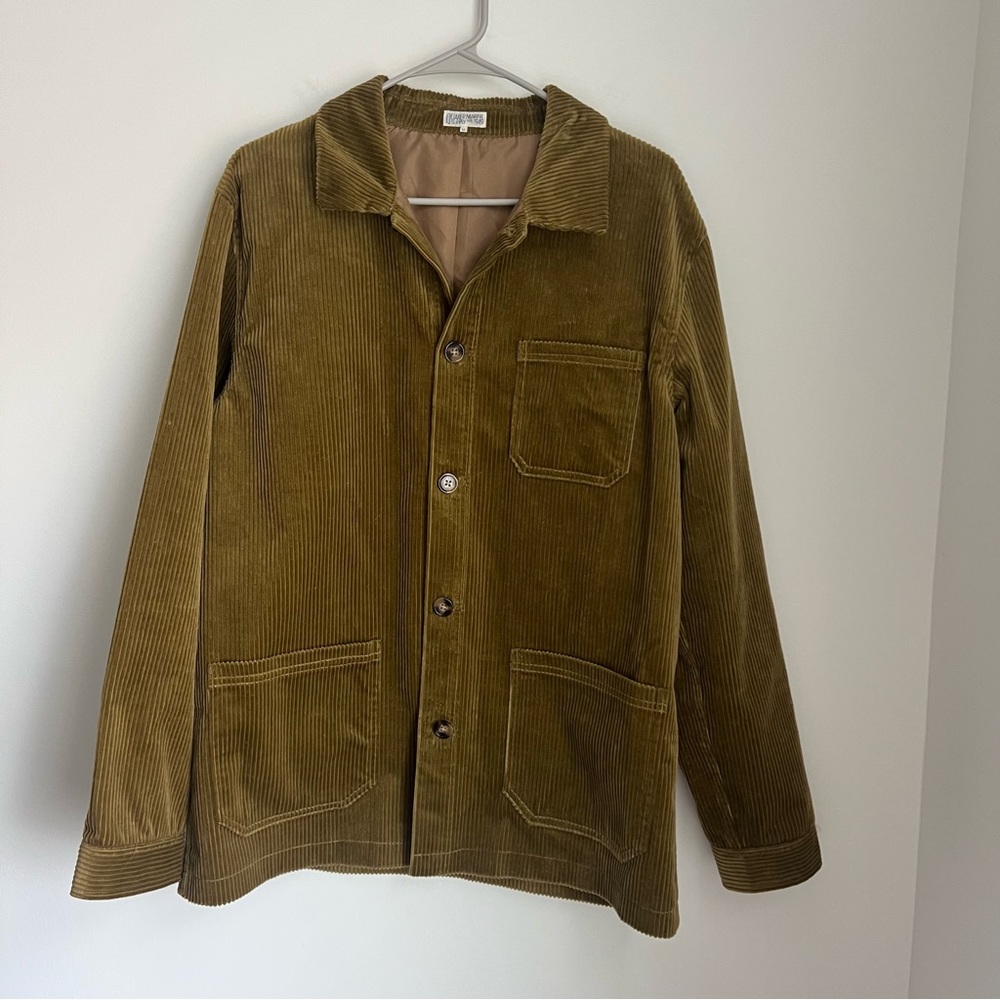 NEW Quaker Marine Supply Co Corduroy French Workman's Jacket Men's Medium - Picture 4 of 8